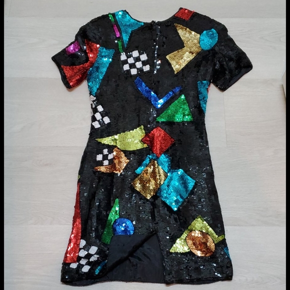 Vintage Sequins mini dress - Picture 2 of 3